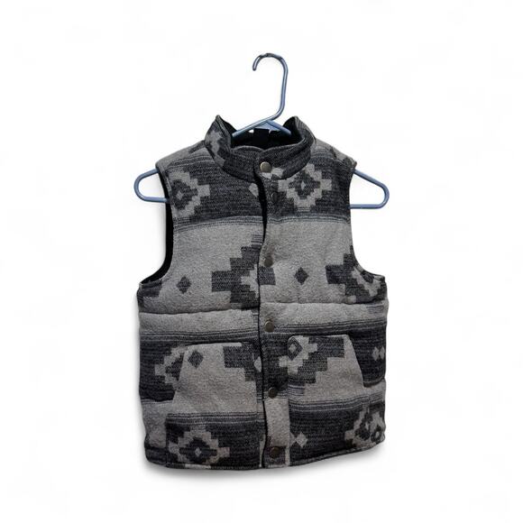 Cody James Youth Boy's Sunset Aztec Puffer Vest Size Large Snap Button - Picture 1 of 5